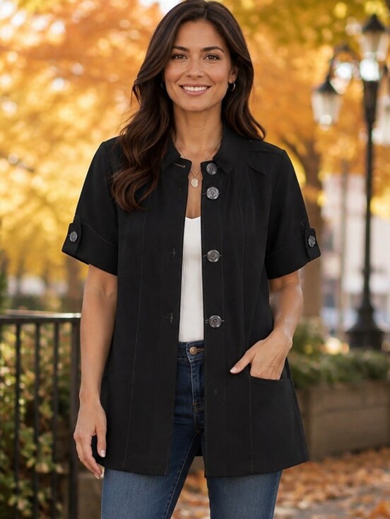 Karen Kane Jackets & Blazers - ❤️ NWOT! KAREN KANE SHORT SLEEVE JACKET, SMALL